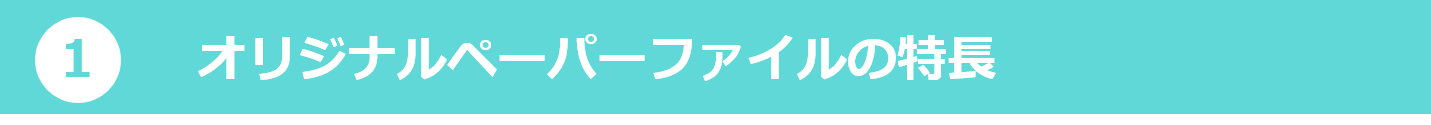 1.オリジナルペーパーファイルの特徴